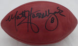 Matt Hasselbeck Autographed Official NFL Leather Football Seattle Seahawks (Flat) MCS Holo #79854