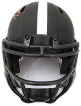 DeVonta Smith Autographed Alabama Crimson Tide Eclipse Black Speed Mini Helmet (Scratch) Beckett BAS #WG74402