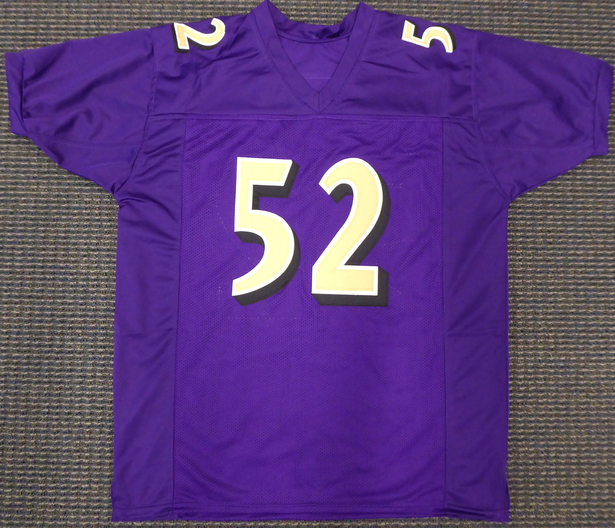 Baltimore Ravens Ray Lewis Autographed Purple Jersey JSA Stock #193495