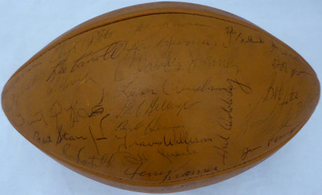 1968 Green Bay Packers Team Autographed Football With 48 Total Signatures Including Bart Starr PSA/DNA #AI02203