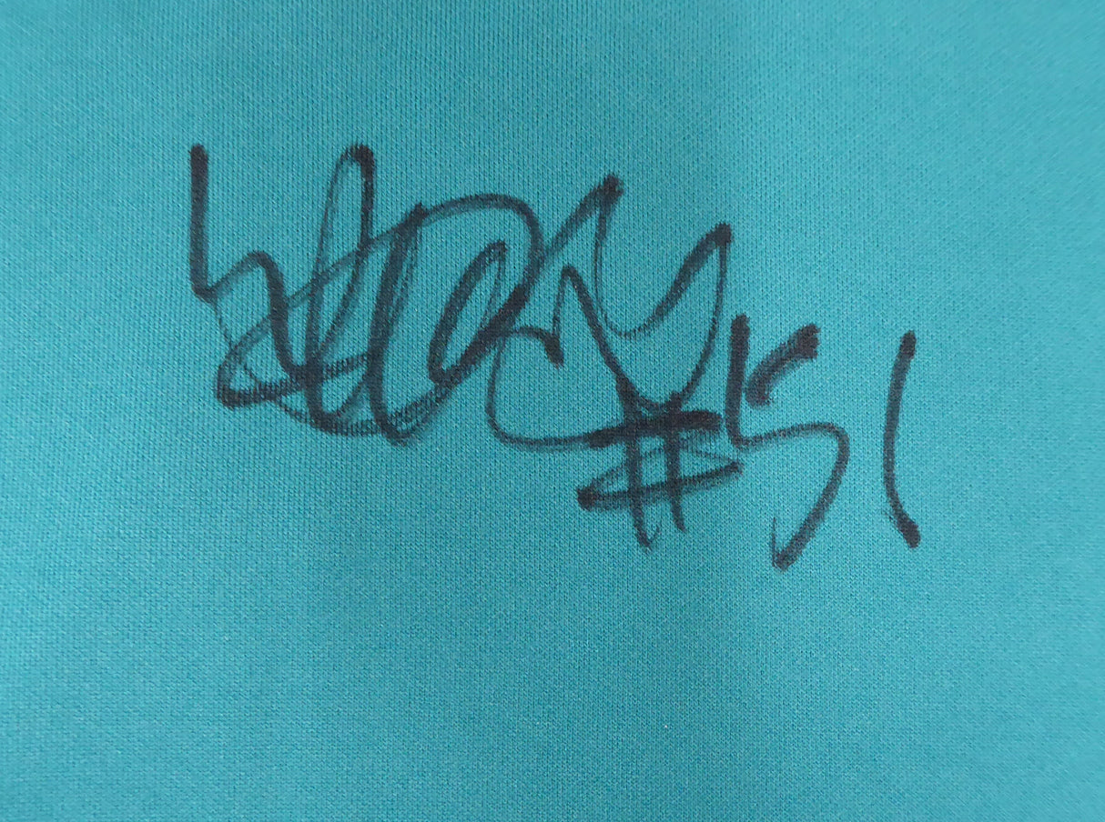 Seattle Mariners Ichiro Suzuki Autographed Teal Majestic Jersey Size M IS Holo SKU #193820