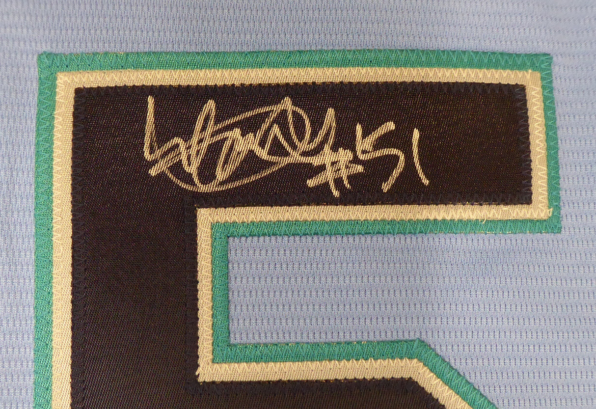 Seattle Mariners Ichiro Suzuki Autographed Blue Majestic 2019 Spring Training Jersey Size XXL IS Holo SKU #193828820