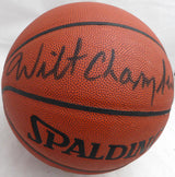 Wilt Chamberlain Autographed Official Spalding Basketball Los Angeles Lakers Beckett BAS QR #AC74587