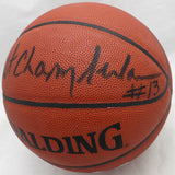Wilt Chamberlain Autographed Official Spalding Basketball Los Angeles Lakers Beckett BAS QR #AC74587