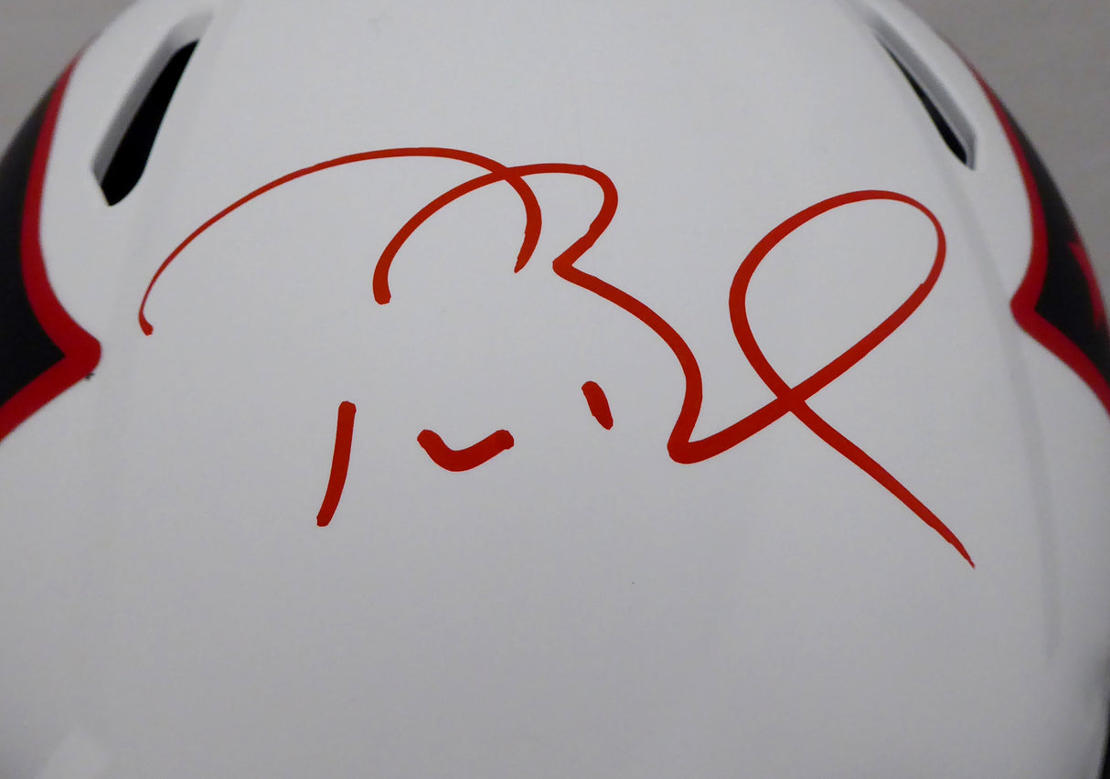 Tom Brady Autographed New England Patriots Lunar Eclipse Full Size Authentic Speed Helmet Fanatics Holo #AA0078100