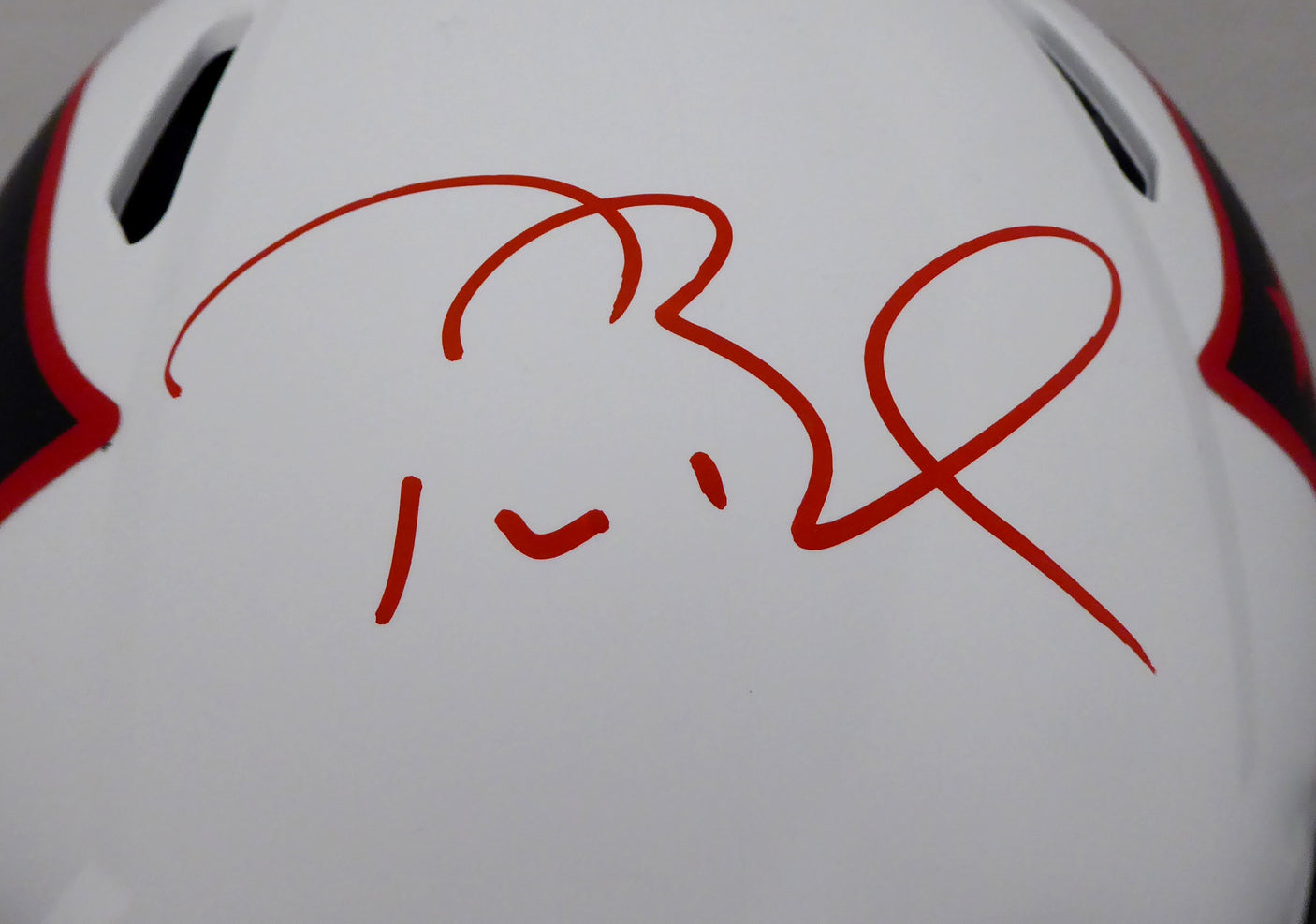 Tom Brady Autographed New England Patriots Lunar Eclipse Full Size Authentic Speed Helmet Fanatics Holo #AA0078100