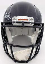 Justin Fields Autographed Chicago Bears Blue Full Size Authentic Speed Helmet Beckett BAS QR Stock #194774