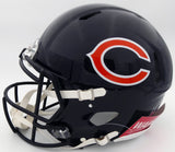 Justin Fields Autographed Chicago Bears Blue Full Size Authentic Speed Helmet Beckett BAS QR Stock #194774