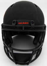 Justin Fields Autographed Chicago Bears Eclipse Black Full Size Authentic Speed Helmet Beckett BAS QR Stock #194775