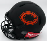 Justin Fields Autographed Chicago Bears Eclipse Black Full Size Authentic Speed Helmet Beckett BAS QR Stock #194775