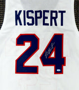 Gonzaga Bulldogs Corey Kispert Autographed White Jersey All American MCS Holo Stock #194893