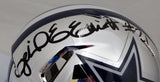 Ezekiel Elliott Autographed Dallas Cowboys Chrome Speed Mini Helmet (Smudged) Beckett BAS #L64495