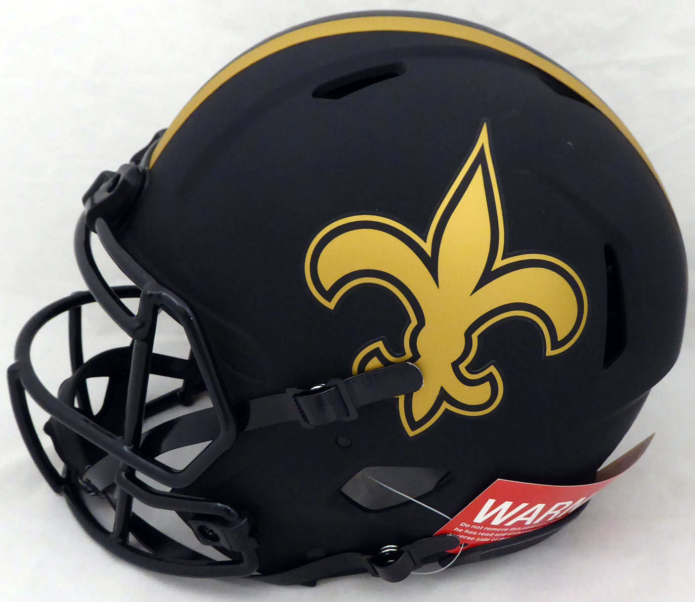 Alvin Kamara Autographed New Orleans Saints Eclipse Black Full Size Authentic Speed Helmet "2017 NFL ROY" (Light Auto) Beckett BAS QR #WJ58346