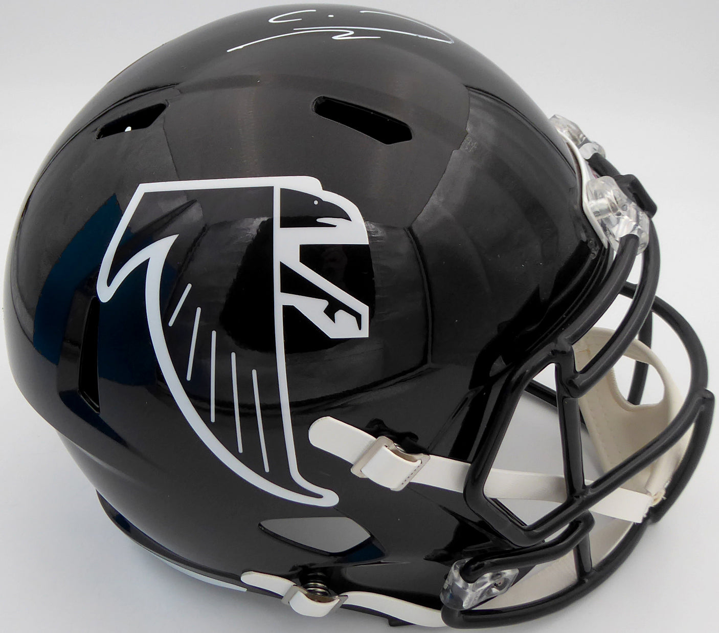 Calvin Ridley Autographed Atlanta Falcons Full Size Speed Replica Helmet (Smudge) Beckett BAS E46866