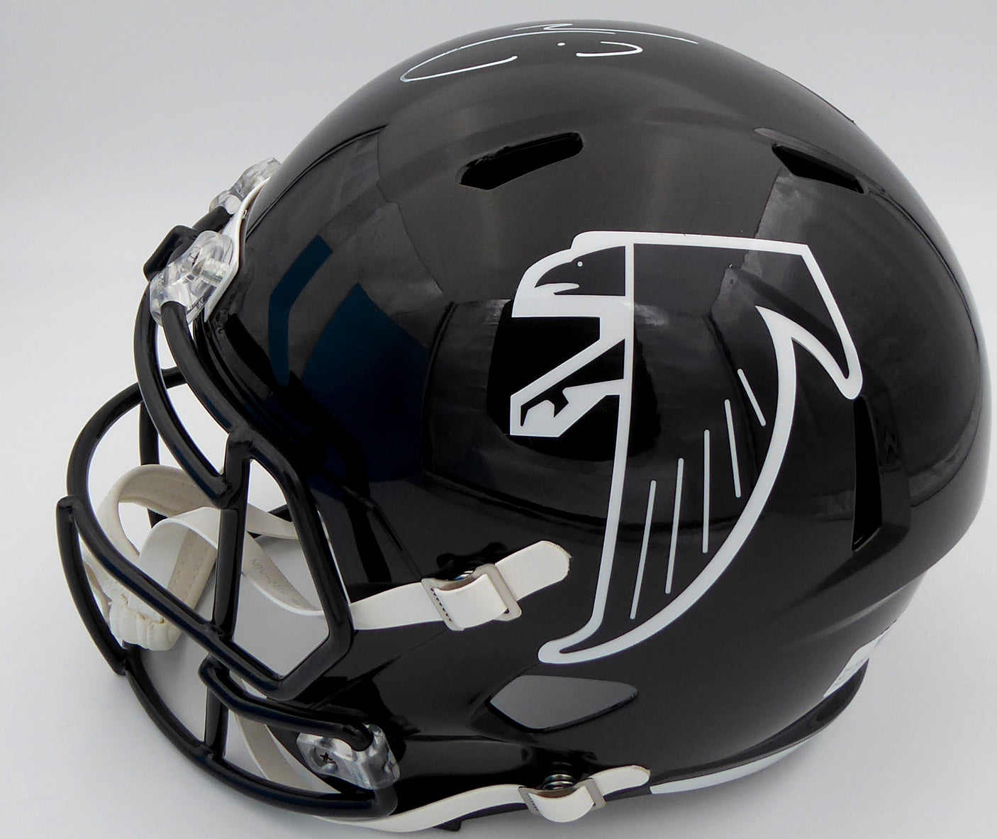Calvin Ridley Autographed Atlanta Falcons Full Size Speed Replica Helmet (Smudge) Beckett BAS E46866