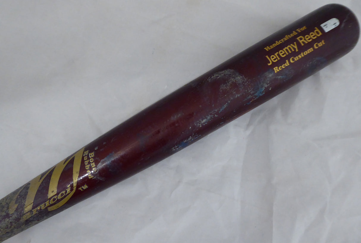 Jeremy Reed Game Used Marucci Bat Seattle Mariners MLB Holo #LH048567