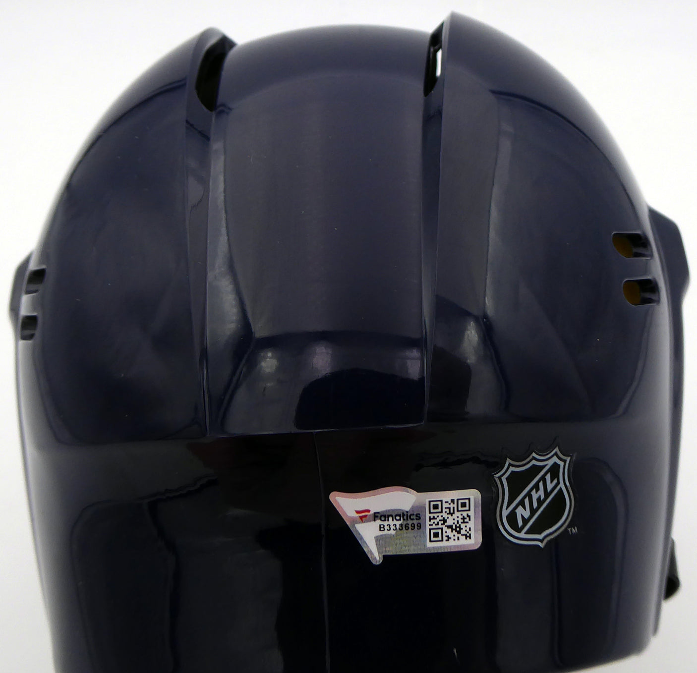 Jamie Oleksiak Autographed Seattle Kraken Blue Mini Helmet (Smudge) Fanatics Holo #B333699