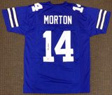 Dallas Cowboys Craig Morton Autographed Blue Jersey Beckett BAS #B27310
