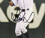 Ichiro Suzuki Autographed 7.5x9.5 Stretched Canvas Photo Seattle Mariners IS Holo SKU #202101