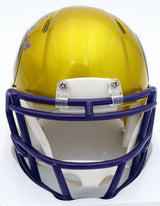 Herschel Walker Autographed Minnesota Vikings Yellow Flash Speed Mini Helmet Beckett BAS #WS27098