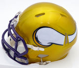 Herschel Walker Autographed Minnesota Vikings Yellow Flash Speed Mini Helmet Beckett BAS #WS27098