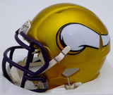 Herschel Walker Autographed Minnesota Vikings Yellow Flash Speed Mini Helmet Beckett BAS #WS27101