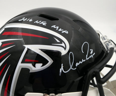 Matt Ryan Autographed Atlanta Falcons Full Size Replica Speed Helmet "2016 NFL MVP" (Smudge) Beckett BAS QR #WL25970