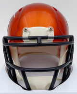 Roquan Smith Autographed Chicago Bears Flash Orange Speed Mini Helmet (Smudged) Beckett BAS #WW01039