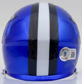 Ezekiel Elliott Autographed Dallas Cowboys Flash Blue Speed Mini Helmet Beckett BAS #WT81544