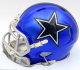 Ezekiel Elliott Autographed Dallas Cowboys Flash Blue Speed Mini Helmet Beckett BAS #WT81551