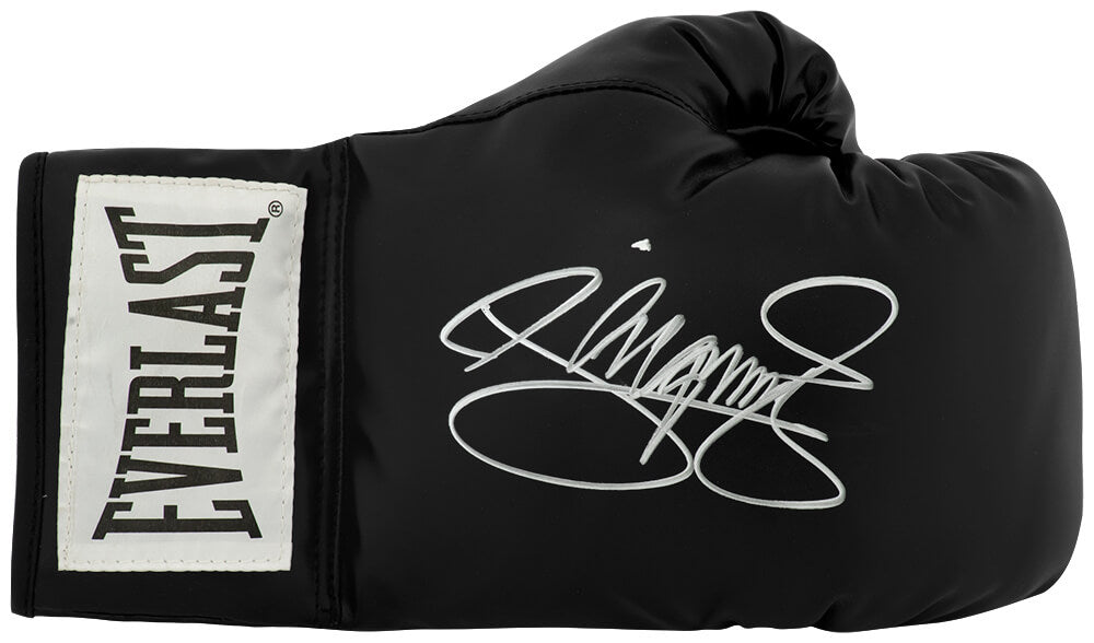 Manny Pacquiao Signed Everlast Black Boxing Glove
