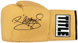 Manny Pacquiao Signed Title Gold Boxing Glove