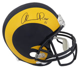 Orlando Pace Signed Rams 1990's Style Throwback Riddell Full Size Replica Helmet w/HOF'16