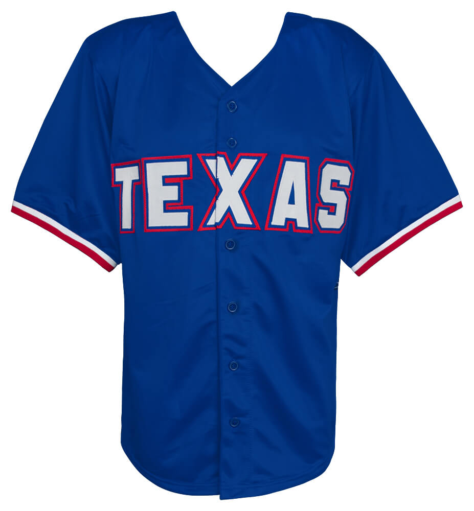 Rafael Palmeiro Signed Blue Custom Baseball Jersey