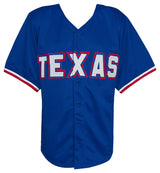 Rafael Palmeiro Signed Blue Custom Baseball Jersey