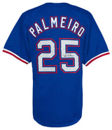 Rafael Palmeiro Signed Blue Custom Baseball Jersey