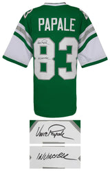 Vince Papale Signed Light Green Custom Football Jersey w/Invincible