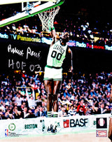 Robert Parish Signed Boston Celtics Dunk 8x10 Photo w/HOF'03