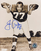 Jim Parker Signed Colts B&W Pose 8x10 Photo w/HOF'73