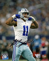 Micah Parsons Signed Dallas Cowboys White Jersey Muscle Flex 8x10 Photo - (Fanatics)