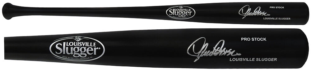 Lance Parrish Signed Louisville Slugger Pro Stock Black Baseball Bat