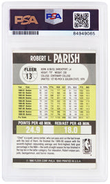 Robert Parish Signed Boston Celtics 1990-91 Fleer Basketball Card #13 w/HOF'03 - (PSA Encapsulated)