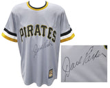 Dave Parker Signed Pittsburgh Pirates Grey Throwback Cooperstown Collection Majestic Replica Baseball Jersey