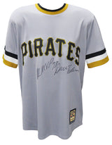 Dave Parker Signed Pittsburgh Pirates Grey Throwback Cooperstown Collection Majestic Replica Baseball Jersey w/NL MVP 78