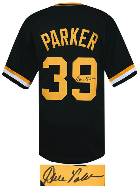Dave Parker Signed Black Throwback Custom Baseball Jersey