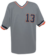 Lance Parrish Signed Gray Custom Baseball Jersey