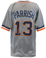 Lance Parrish Signed Gray Custom Baseball Jersey