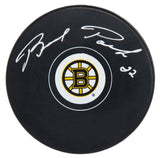 Brad Park Signed Boston Bruins Logo Hockey Puck