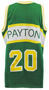 Gary Payton Signed Seattle Supersonics 1994 Green Road T/B M&N Swingman Basketball Jersey