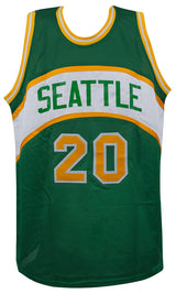 Gary Payton Signed Green Throwback Custom Basketball Jersey